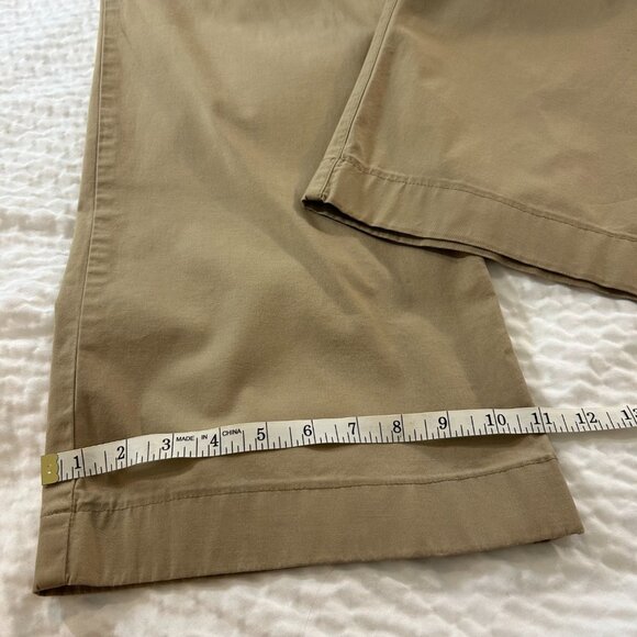 Ann Taylor Loft Wide Leg Mid Rise Kahki Pant size 8 - Picture 8 of 8